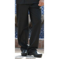 Black Executive Chef Pants with 1 1/2" Waistband/ Belt Loops and Zipper